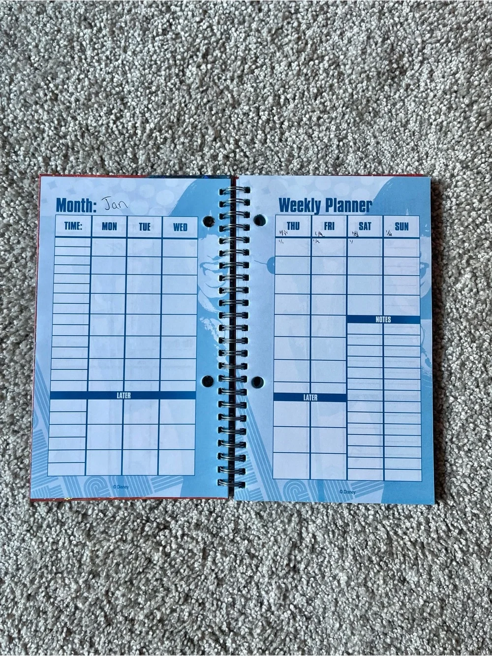 Deadstock Y2K Disney Camp Rock Spiral Notebook Planner